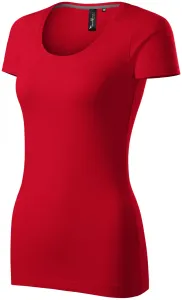 Dámske tričko s ozdobným prešitím, formula červená, XS #4614798