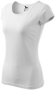 Dámske tričko s veľmi krátkym rukávom, biela, XS