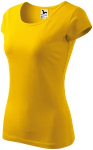 Dámske tričko s veľmi krátkym rukávom, žltá, 2XL