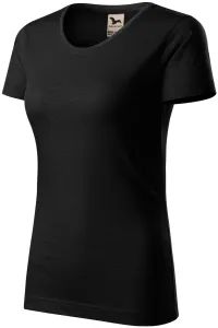 Dámske tričko, štruktúrovaná organická bavlna, čierna, M