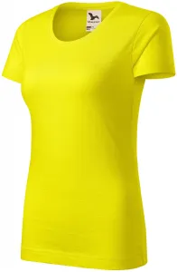 Dámske tričko, štruktúrovaná organická bavlna, citrónová, S