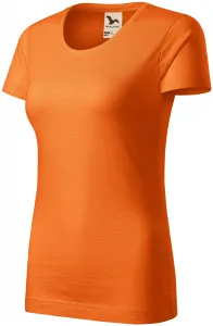 Dámske tričko, štruktúrovaná organická bavlna, oranžová, S #4616845