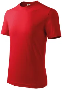 Detské tričko jednoduché, červená, 110cm / 4roky