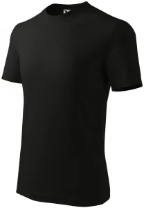 Detské tričko jednoduché, čierna, 110cm / 4roky