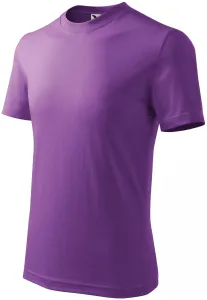 Detské tričko jednoduché, fialová, 110cm / 4roky