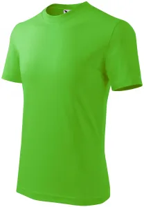 Detské tričko jednoduché, jablkovo zelená, 110cm / 4roky
