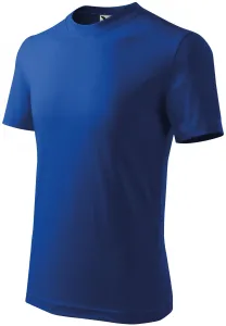 Detské tričko jednoduché, kráľovská modrá, 134cm / 8rokov