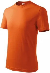 Detské tričko jednoduché, oranžová, 110cm / 4roky