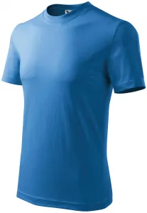Detské tričko jednoduché, svetlomodrá, 110cm / 4roky