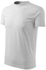 Detské tričko jednoduché, svetlosivý melír, 110cm / 4roky