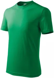 Detské tričko jednoduché, trávová zelená, 110cm / 4roky
