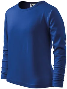Detské tričko s dlhým rukávom, kráľovská modrá, 110cm / 4roky