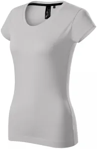 Exkluzívne dámske tričko, strieborná sivá, M