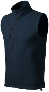 Fleecová vesta kontrastná, tmavomodrá, 2XL
