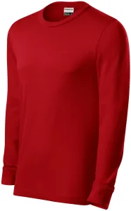 Odolné pánske tričko s dlhým rukávom, červená, 2XL