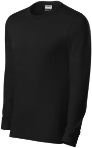 Odolné pánske tričko s dlhým rukávom, čierna, 2XL