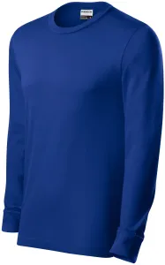 Odolné pánske tričko s dlhým rukávom, kráľovská modrá, 3XL