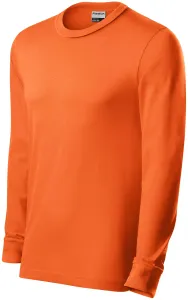 Odolné pánske tričko s dlhým rukávom, oranžová, 3XL