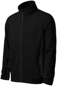 Pánska fleecová bunda kontrastná, čierna, S