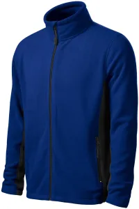 Pánska fleecová bunda kontrastná, kráľovská modrá, S