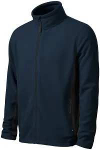 Pánska fleecová bunda kontrastná, tmavomodrá, XL