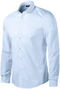 Pánska košeľa s dlhým rukávom slim fit, svetlo modrá, S