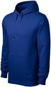 Pánska mikina bez zipsu s kapucňou, kráľovská modrá, XL