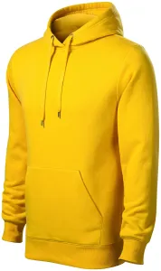 Pánska mikina bez zipsu s kapucňou, žltá, XL