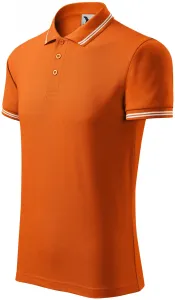 Pánska polokošeľa kontrastná, oranžová, XL