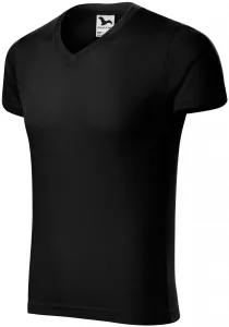 Pánske priliehavé tričko, čierna, XL