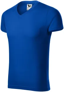 Pánske priliehavé tričko, kráľovská modrá, XL