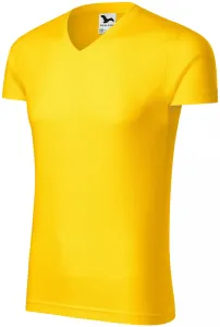 Pánske priliehavé tričko, žltá, L