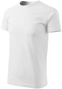 Pánske tričko jednoduché, biela, XL