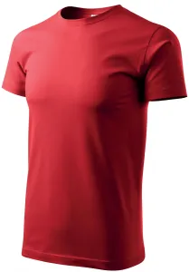 Pánske tričko jednoduché, červená, 4XL