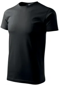 Pánske tričko jednoduché, čierna, S