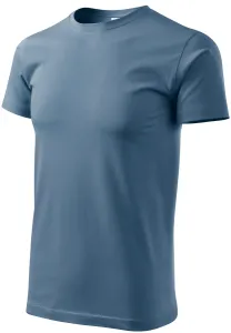 Pánske tričko jednoduché, denim, 4XL