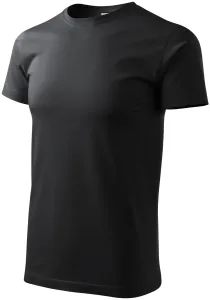 Pánske tričko jednoduché, ebenovo šedá, XL