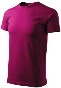 Pánske tričko jednoduché, fuchsia red, XS