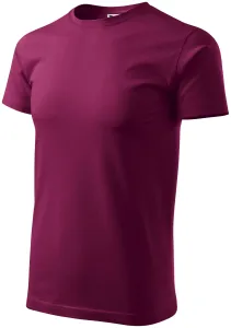Pánske tričko jednoduché, fuchsiová, XL