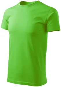 Pánske tričko jednoduché, jablkovo zelená, XS #4608537