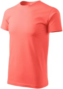 Pánske tričko jednoduché, koralová, S