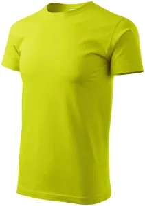 Pánske tričko jednoduché, limetková, 3XL
