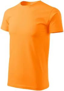 Pánske tričko jednoduché, mandarínková oranžová, XS