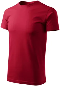 Pánske tričko jednoduché, marlboro červená, 3XL
