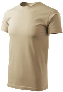 Pánske tričko jednoduché, piesková, XS