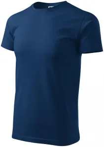 Pánske tričko jednoduché, polnočná modrá, XL
