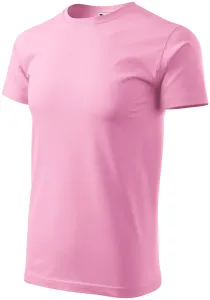 Pánske tričko jednoduché, ružová, XS