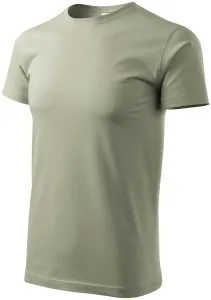 Pánske tričko jednoduché, svetlá khaki, XS