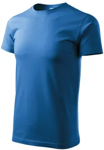 Pánske tričko jednoduché, svetlomodrá, 4XL