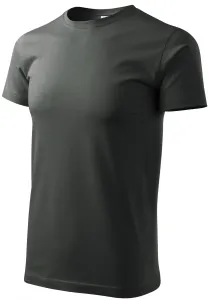 Pánske tričko jednoduché, tmavá bridlica, 3XL